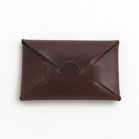 SEAMLESS "CLASSIC LEATHER" CARD CASE  ( D.BROWN )