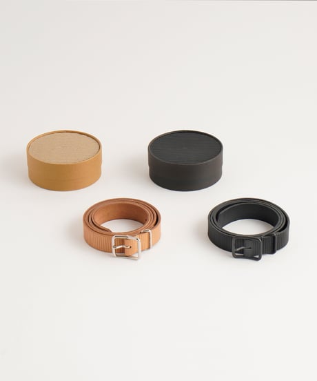 CARDBOARD  BELT  ( NUDE / BLACK )