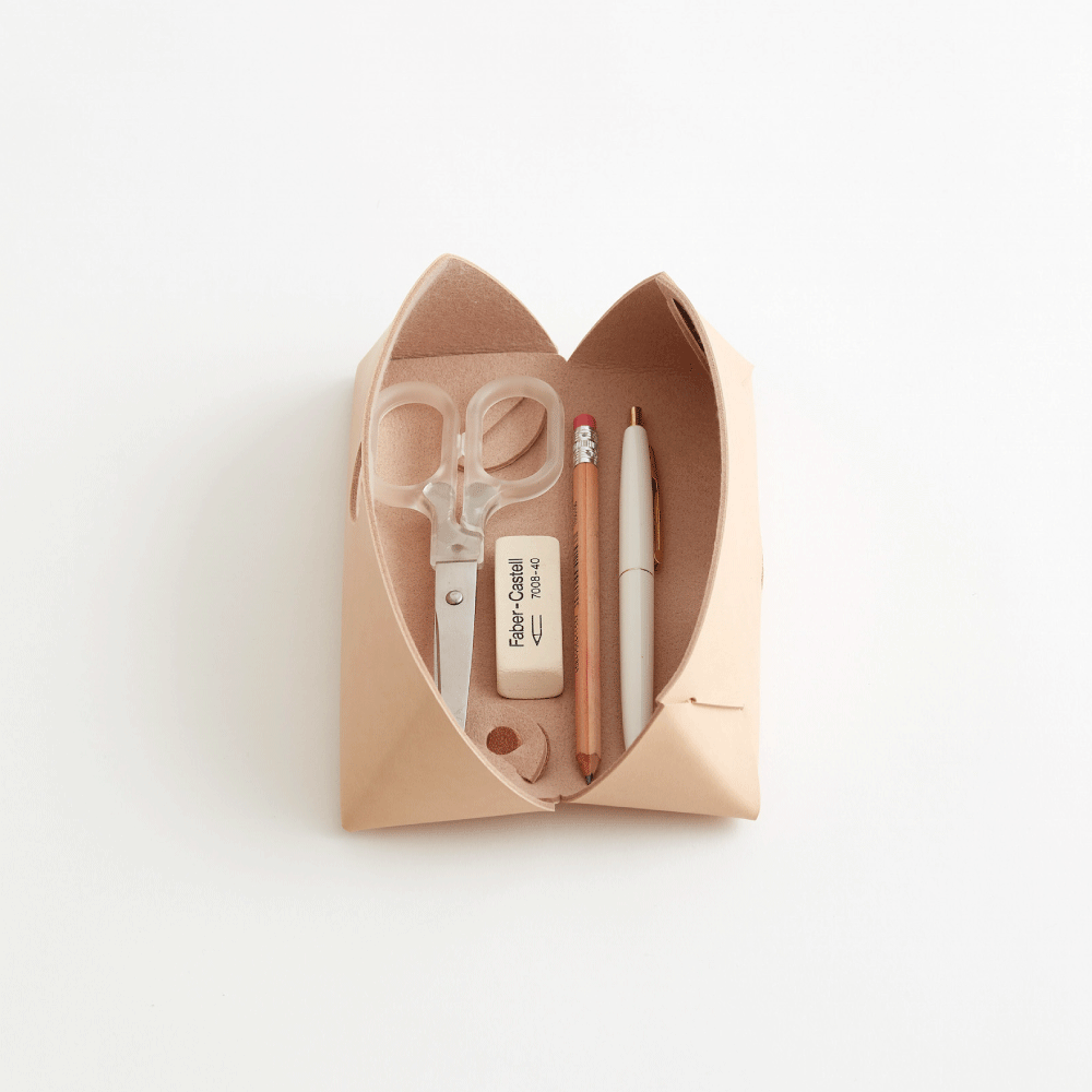 SEAMLESS GLASSES & PEN CASE ( NUDE / BLACK ) | 