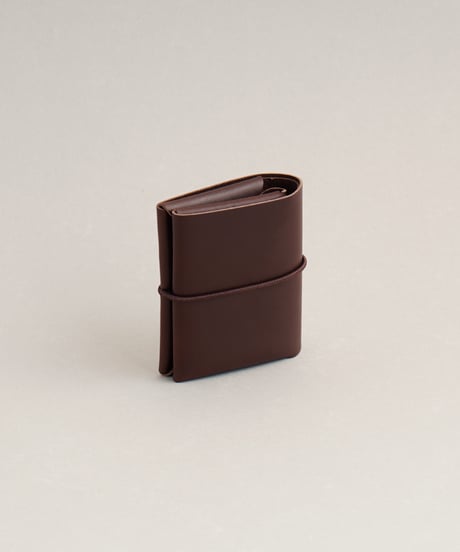 SEAMLESS "CLASSIC LEATHER" MINI WALLET -2 ( D.BROWN )