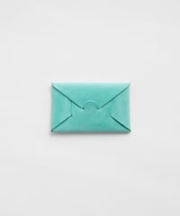 SEAMLESS "WAXED LEATHER" CARD CASE  ( ICE BLUE )