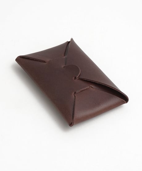SEAMLESS "CLASSIC LEATHER" CARD CASE  ( D.BROWN )