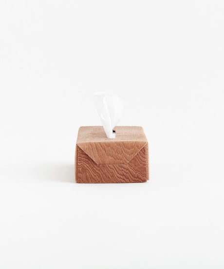 PLYWOOD LEATHER TISSUE BOX CASE