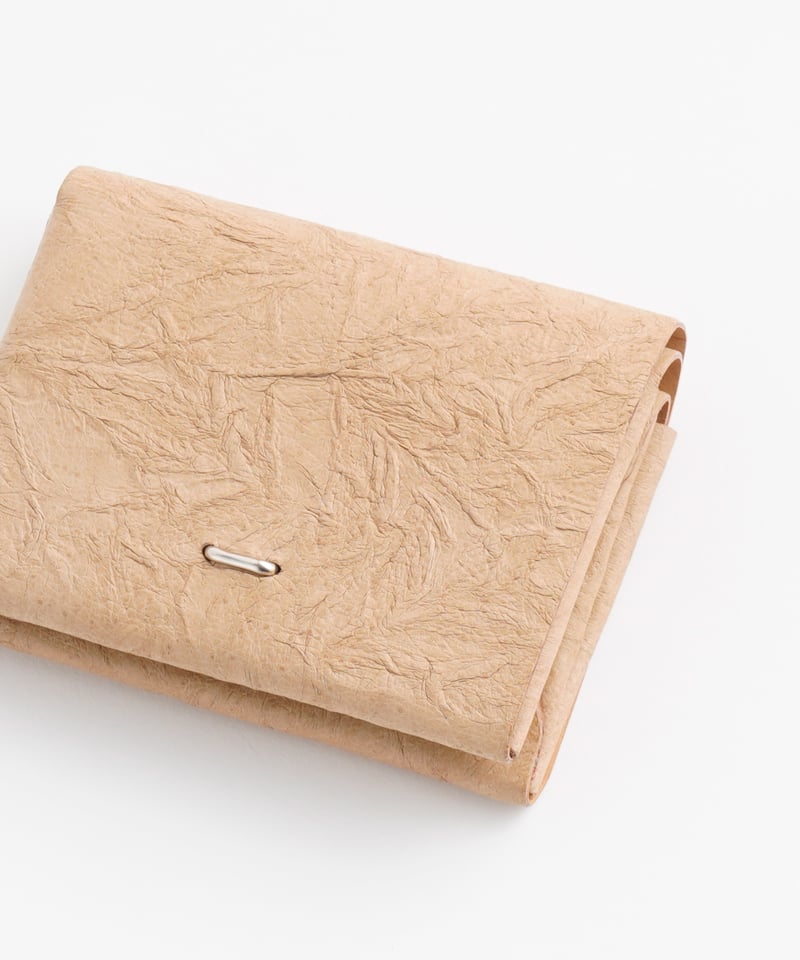 小物 irose paper short wallet black PAPER SHORT WALLET ( L.BROWN / BLACK ) | i ro s