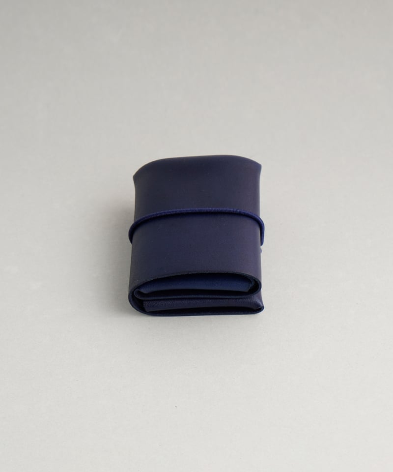 mineイロセ　シームレスコンパクトウォレット　ブルー SEAMLESS COMPACT WALLET 