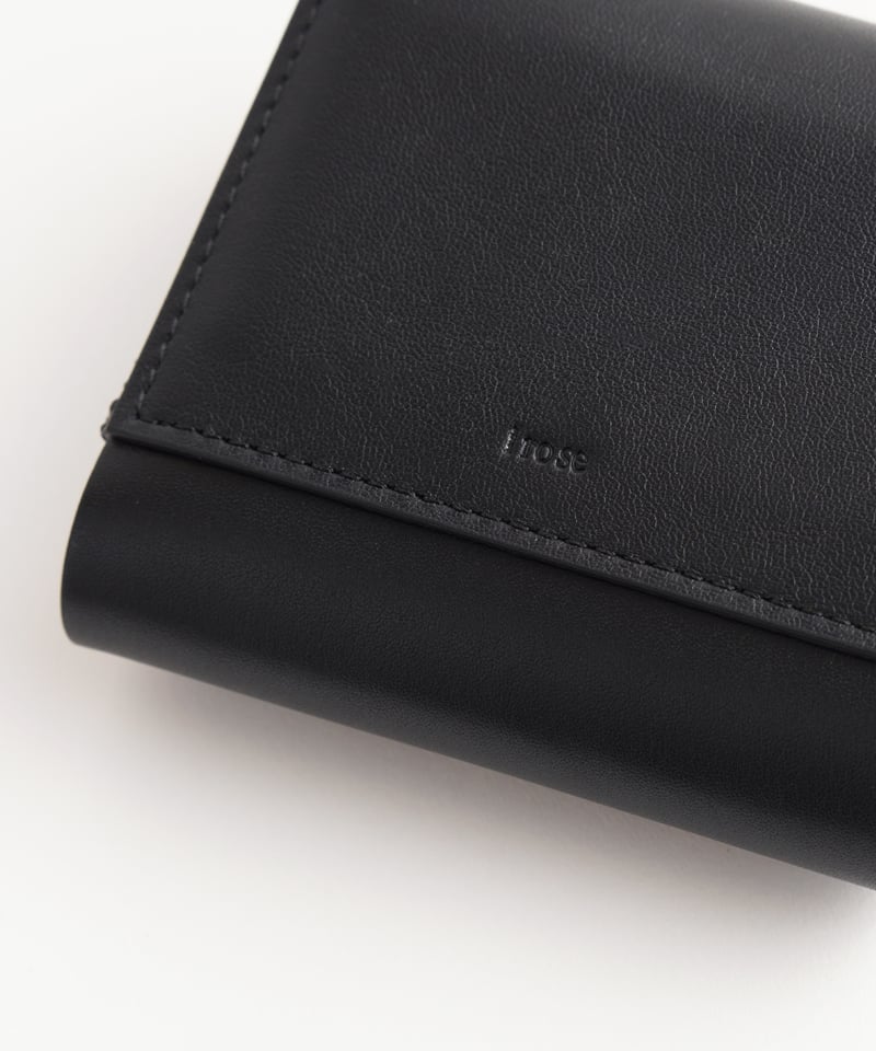 FOLD 2F WALLET ( ICE GRAY / BLACK ) | i ro se