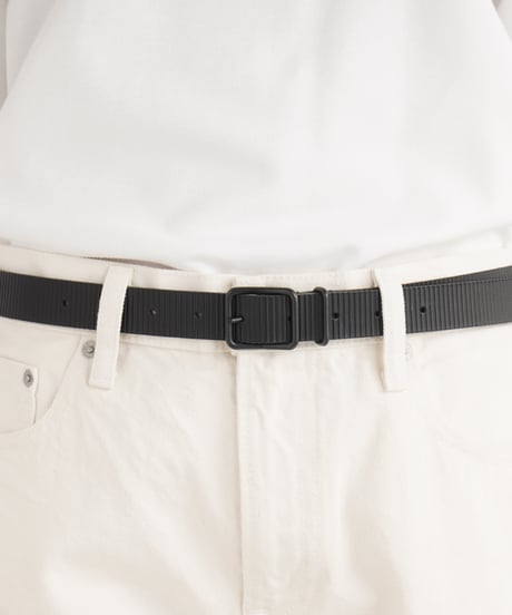 CARDBOARD  BELT  ( NUDE / BLACK )