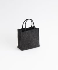 PAPER LEATHER TOTE BAG - S ( L.BROWN / BLACK )