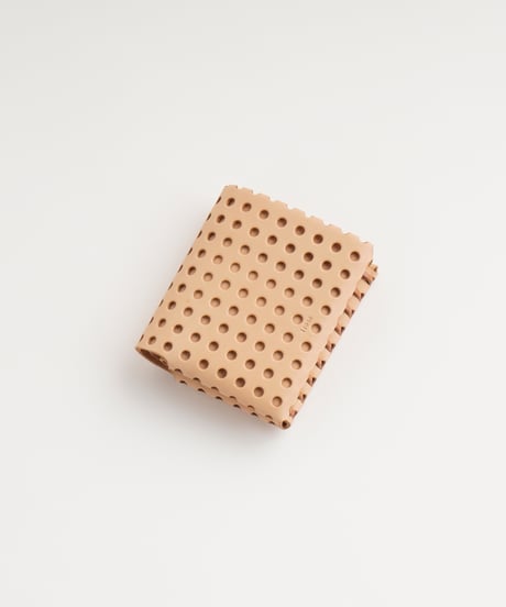 "KAGO" SHORT WALLET ( NUDE / BLACK )