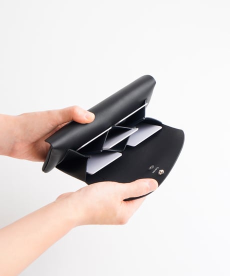 FOLD LONG  WALLET ( ICE GRAY / BLACK )