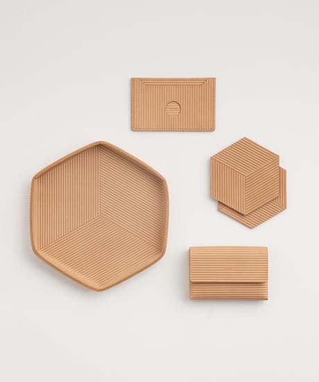 "KAGOME" LEATHER COASTER