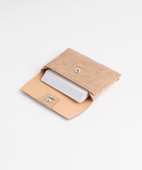 PAPER CARD CASE / WALLET ( L.BROWN / BLACK )