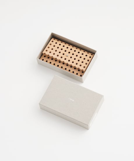 "KAGO" CARD CASE / WALLET ( NUDE / BLACK )