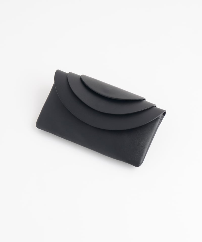 FOLD LONG WALLET ( ICE GRAY / BLACK ) | i ro s