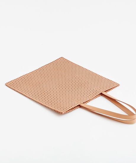 "KAGO" FLAT BAG - L ( NUDE / BLACK )