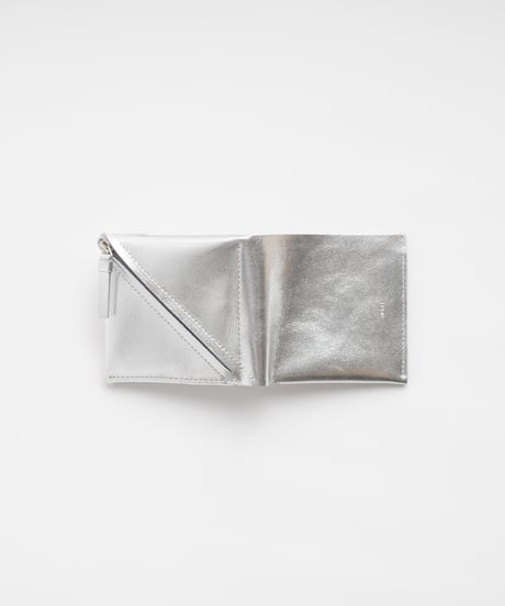 SLANT SHORT WALLET ( SILVER )