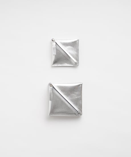 SLANT COIN CASE ( SILVER )