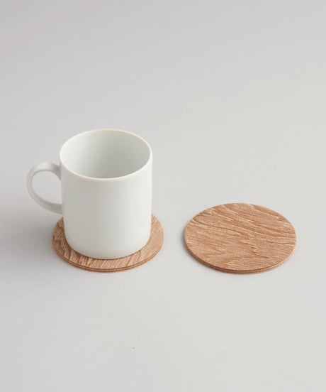 PLYWOOD LEATHER COASTER