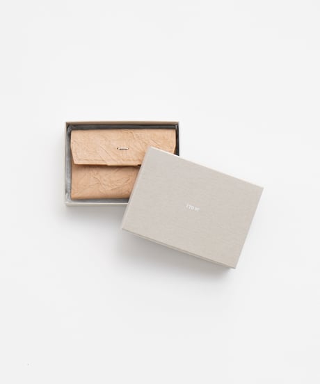 PAPER CARD CASE / WALLET ( L.BROWN / BLACK )