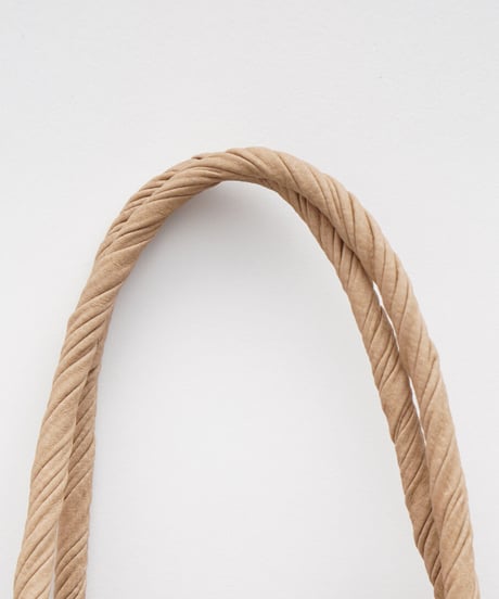 PAPER LEATHER TOTE BAG - S ( L.BROWN / BLACK )