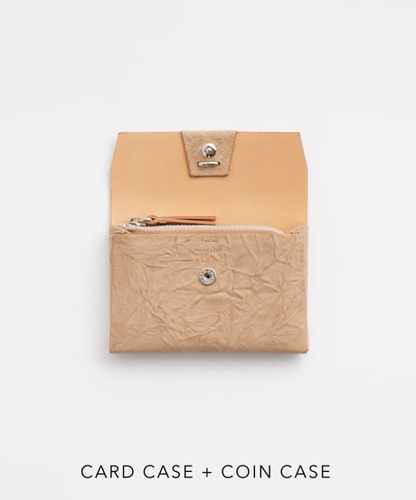 PAPER CARD CASE / WALLET ( L.BROWN / BLACK )