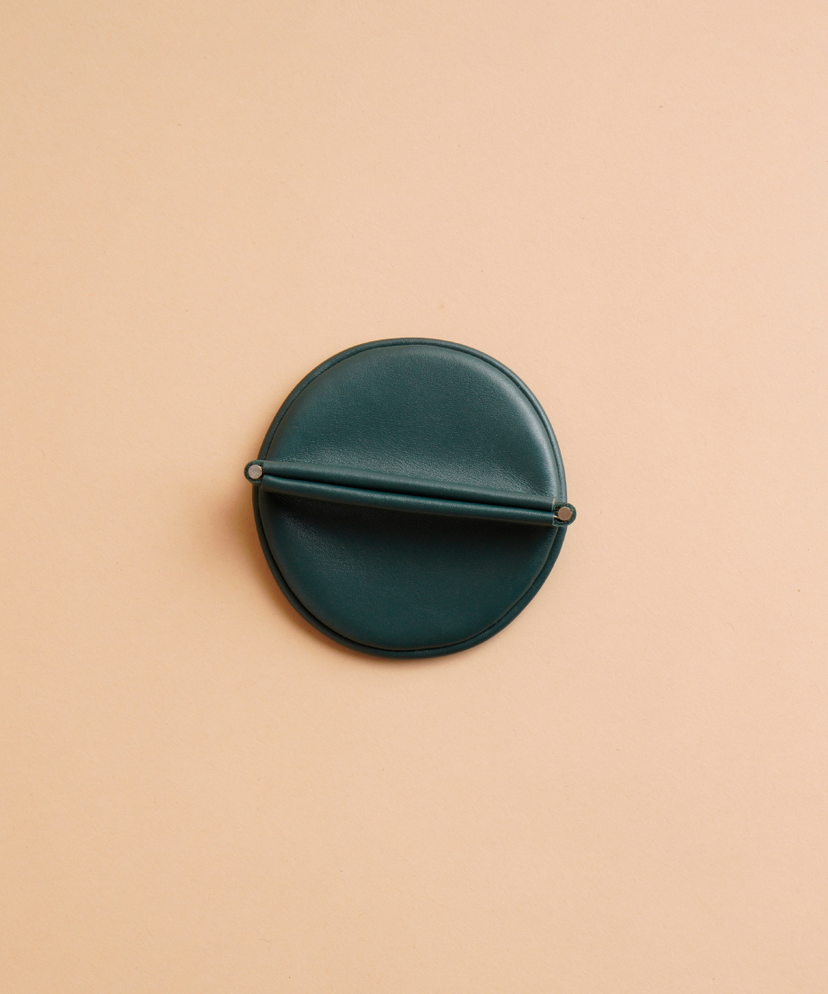 小物 forsomeone CIRCLE COIN CASE ROUND COIN CASE ( GREEN ) | i ro se Official