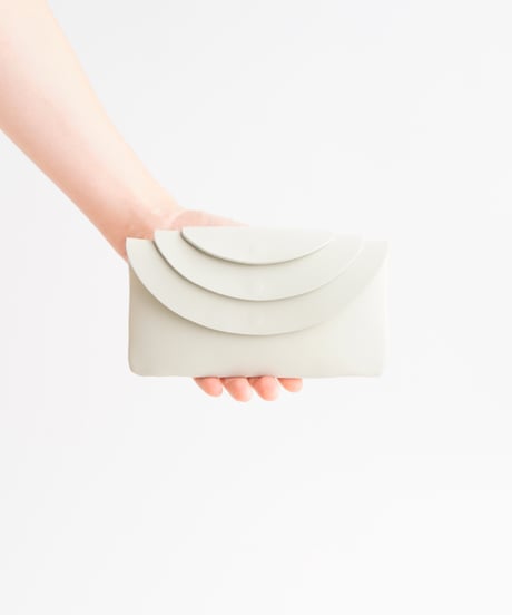 FOLD LONG  WALLET ( ICE GRAY / BLACK )