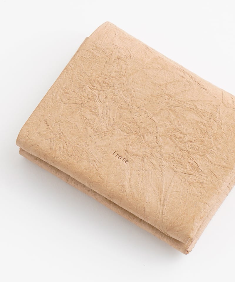 PAPER SHORT WALLET ( L.BROWN / BLACK ) | i ro s