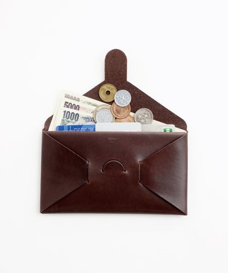 SEAMLESS "CLASSIC LEATHER" LONG WALLET  ( D.BROWN )