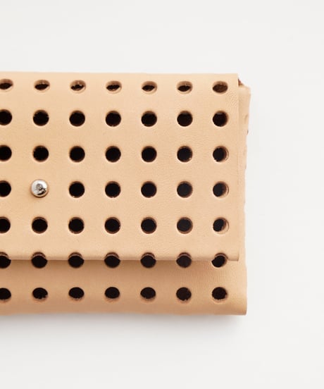 "KAGO" CARD CASE / WALLET ( NUDE / BLACK )