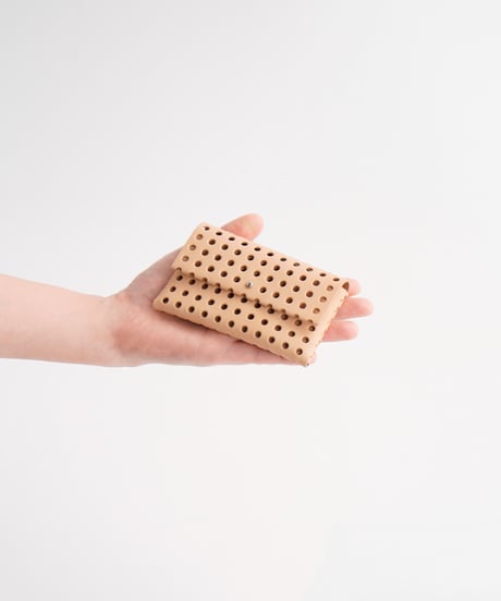 "KAGO" CARD CASE / WALLET ( NUDE / BLACK )