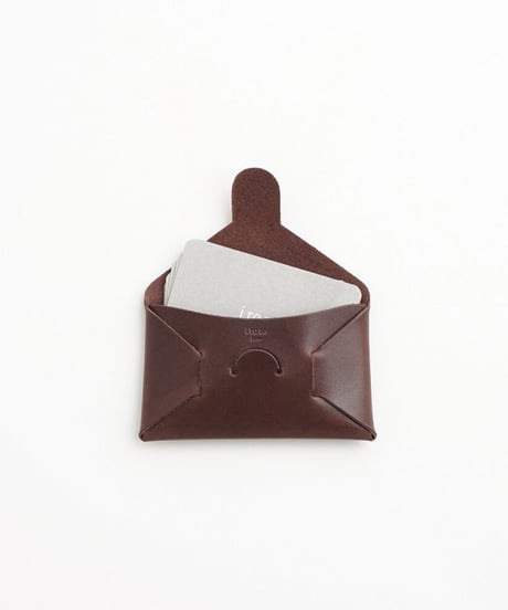 SEAMLESS "CLASSIC LEATHER" CARD CASE  ( D.BROWN )