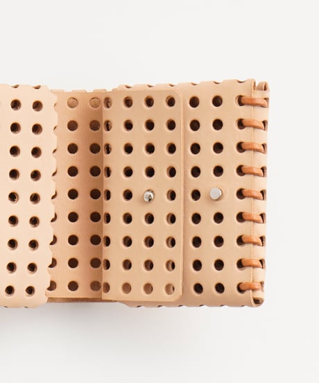 "KAGO" SHORT WALLET ( NUDE / BLACK )
