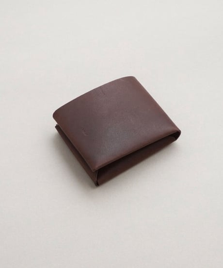 SEAMLESS "CLASSIC LEATHER" SHORT WALLET  ( D.BROWN )