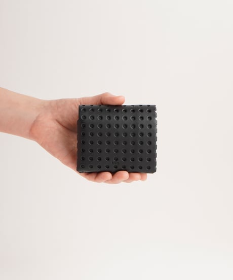 "KAGO" SHORT WALLET ( NUDE / BLACK )