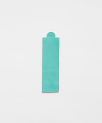 LEATHER BOOKMARK "WAXED LEATHER" ICE BLUE