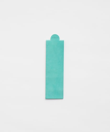 LEATHER BOOKMARK "WAXED LEATHER" ICE BLUE