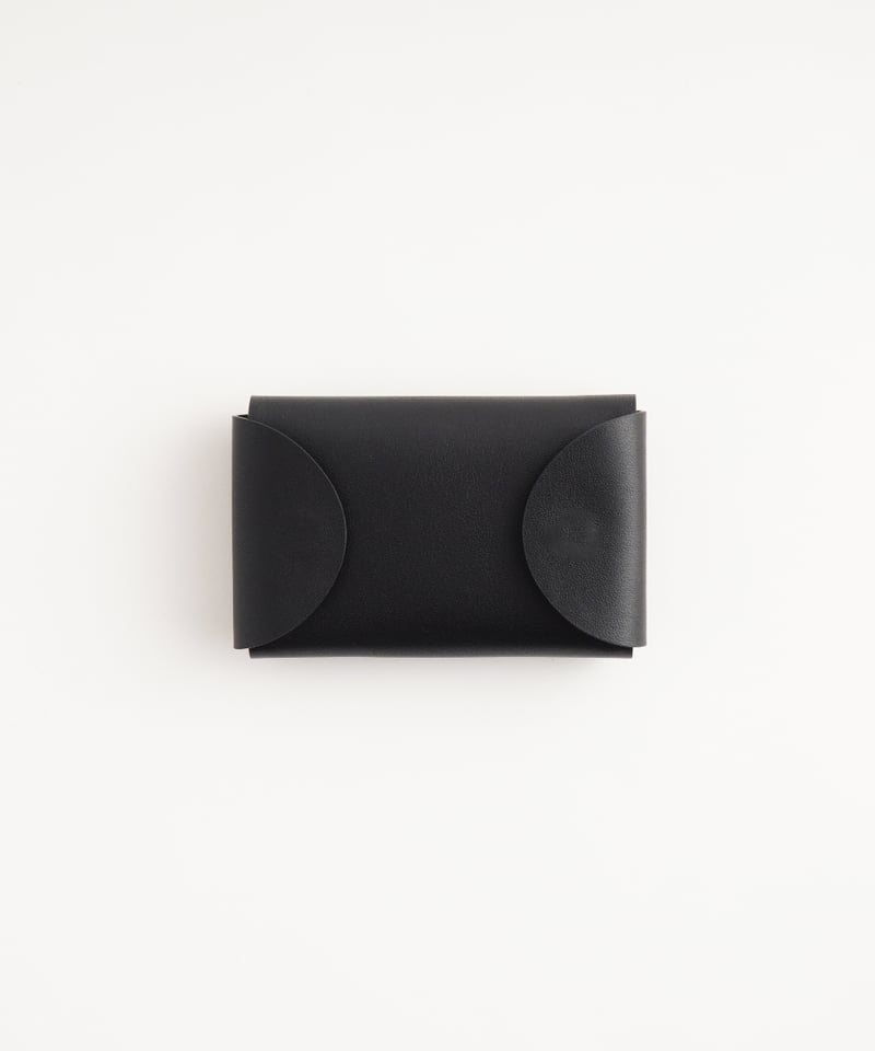 イロセ コンパクト財布 黒 SEAMLESS COMPACT WALLET シームレス