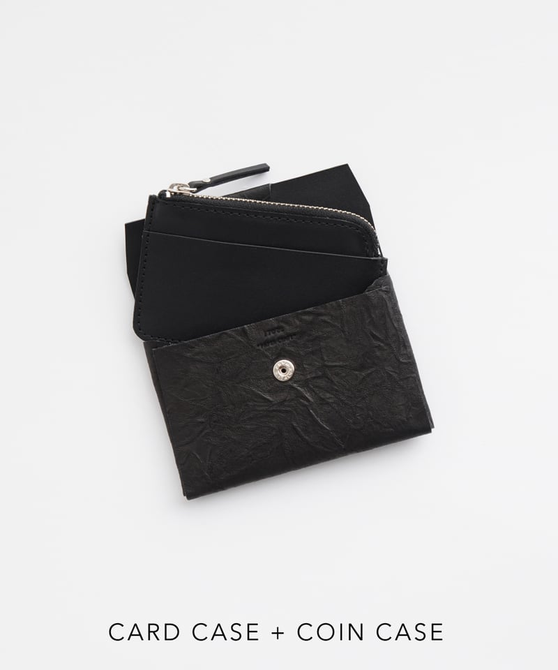 PAPER CARD CASE ( L.BROWN / BLACK ) | i ro se