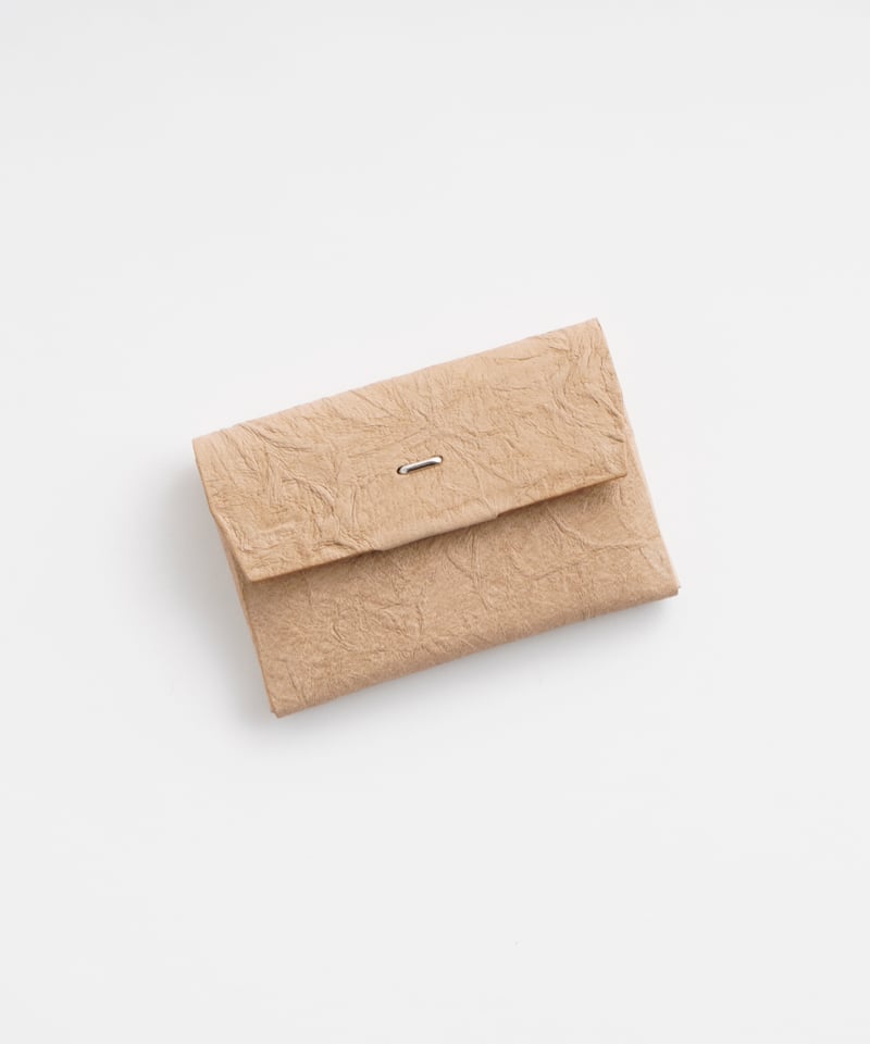 PAPER CARD CASE / WALLET ( L.BROWN / BLACK ) |