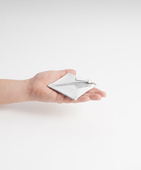 SLANT COIN CASE ( SILVER )