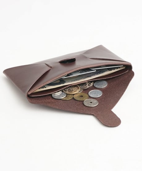 SEAMLESS "CLASSIC LEATHER" LONG WALLET  ( D.BROWN )