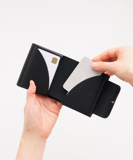 FOLD 2F WALLET ( ICE GRAY / BLACK )
