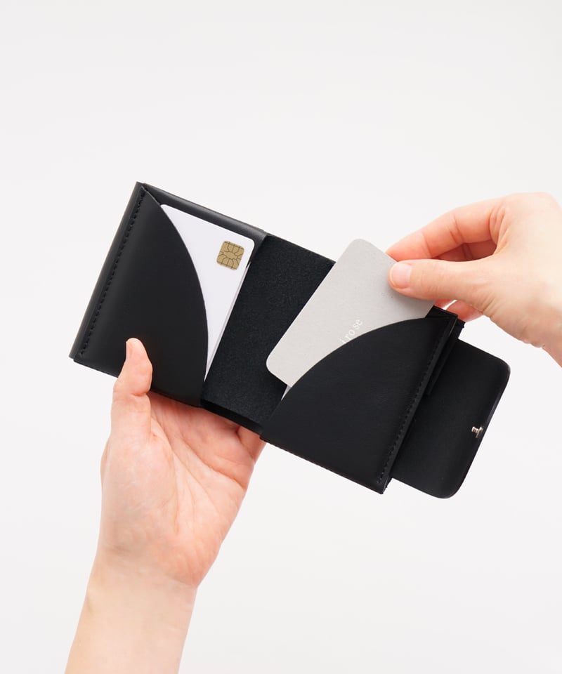 イロセ　2つ折り財布　FOLD 2F WALLET FOLD 2F WALLET ( ICE GRAY / BLACK ) | i ro se
