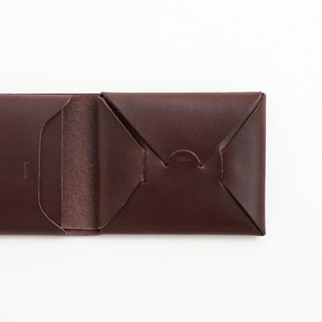 SEAMLESS "CLASSIC LEATHER" SHORT WALLET  ( D.BROWN )
