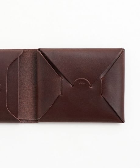 SEAMLESS "CLASSIC LEATHER" SHORT WALLET  ( D.BROWN )