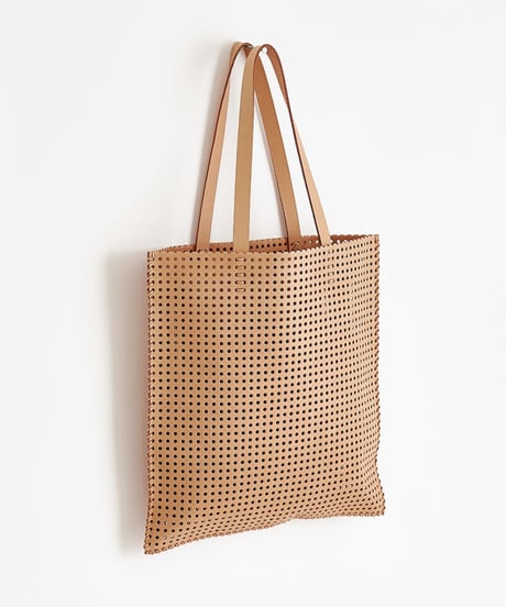 "KAGO" FLAT BAG - L ( NUDE / BLACK )