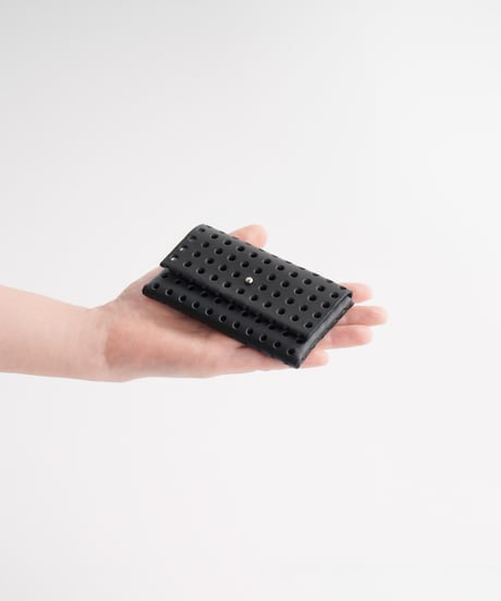 "KAGO" CARD CASE / WALLET ( NUDE / BLACK )