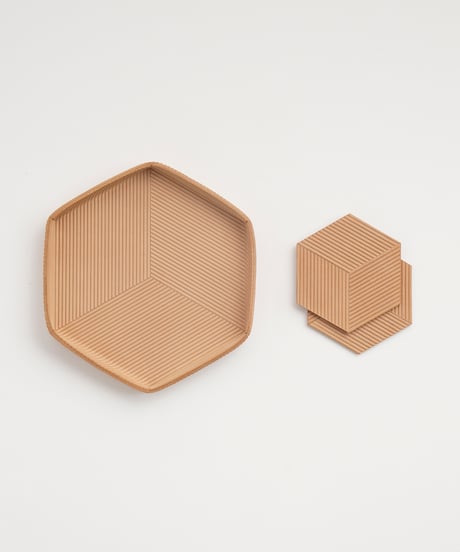 "KAGOME" LEATHER TRAY