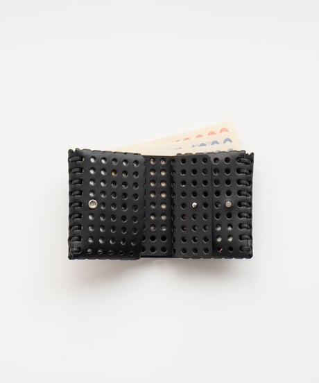 "KAGO" SHORT WALLET ( NUDE / BLACK )